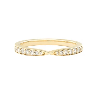 14K Yellow Gold Lab Grown Diamond Wedding Band MZ2558 - Image 1 of 4