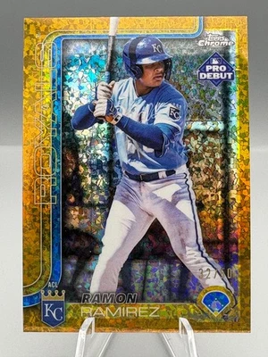 RAMON RAMIREZ 2025 Topps Pro Debut Chrome /50 Gold Mini Diamond #PDC-73 Royals - Image 1 of 2