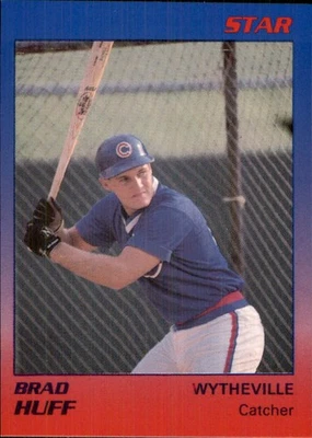 Brad Huff 1989 Star Wytheville Cubs #14 RC Wytheville Cubs *AutographDen* - Image 1 of 2