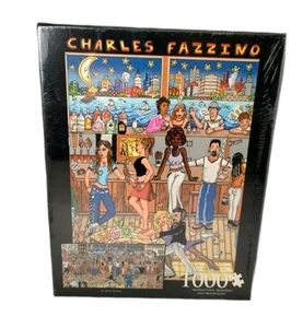 Charles Fazzino Puzzle 1000pcs Manhattans, Martinis and Moonlight Sealed/New - Picture 1 of 4