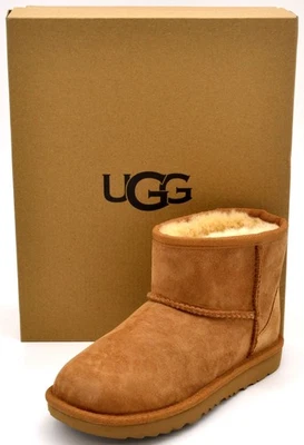 UGG Kids Classic Mini Ii Boots | Chestnut | 1017715K-CHE | Authentic New - Image 1 of 4