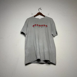 Y2K Vintage Spitfire Wheels Skate Graphic T-Shirt Herren XL Grau Rot Distressed Selten - Bild 1 von 12