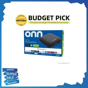 2025 ONN 4K Pro WIFI Google TV Streaming Device w/Dolby Atmos/Vision NEW! - Picture 1 of 5