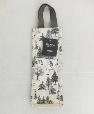 NEW Martha Stewart Home Heavyweight Thick Cotton Wine Carrier Tote Bag (India) Foto 1 de 4