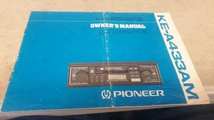 1980s ? PIONEER CASSETTE CAR STEREO Original Owners Manual  - Picture 1 of 3