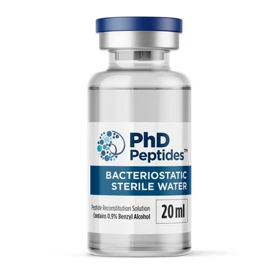 PHD PEPTIDES Bacteriostatic Water - 20ml - Reconstitution Solution - UK BAC Water