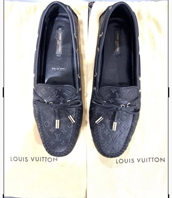 Mocasines Louis Vuitton Negro Monograma Empreinte Cuero Gloria Talla 37.5 - Sin Caja Foto 1 de 4