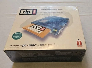 Iomega Zip 100 Portable USB Drive Box Unit Sealed - Photo 1/7