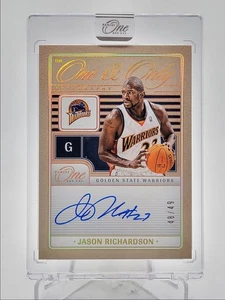JASON RICHARDSON 2024-25 PANINI ONE AND ONE THE ONE & ONLY AUTO /49 Q5352 - Picture 1 of 2