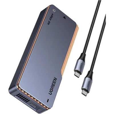 M.2 NVMe SSD Gehäuse 40Gbps Thunderbolt 3/4 Aluminium Adapter für 2280 M-Key - Bild 1 von 4