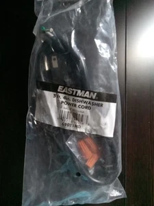 Eastman Universal Dishwasher Power Cord Plug Kit 5' 4" NEW 69011HD - Picture 1 of 10