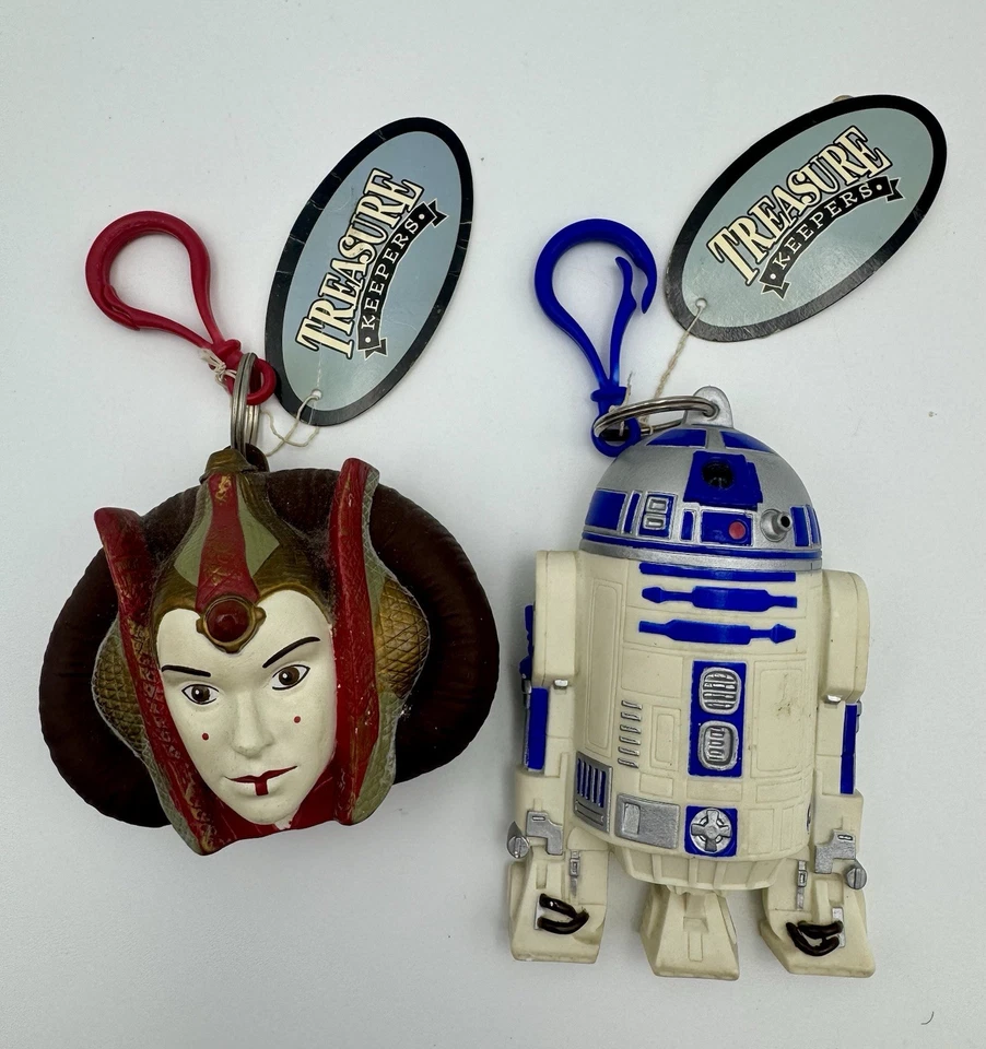 1999 Queen Amidala JarJar R2 Treasure Keeper Star Wars Episode I Applause (b