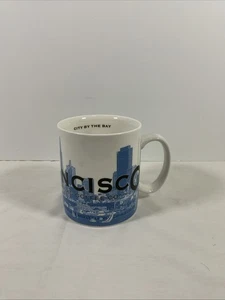 Taza de té de café de cerámica Starbucks Barista Skyline Series San Francisco 16 oz - Imagen 1 de 9