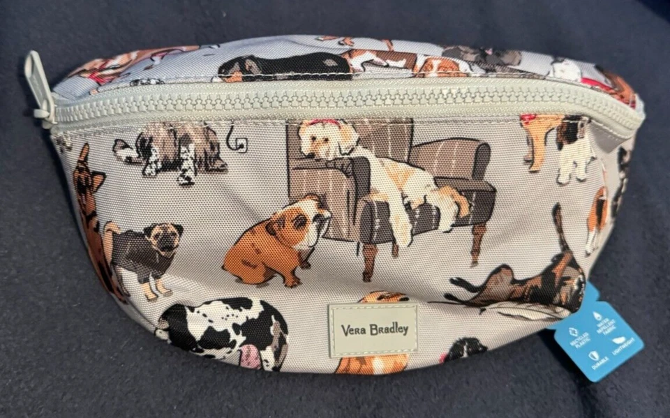 Vera Bradley Reactove RFID Belt Bag Best in Show Dog Water Repellent