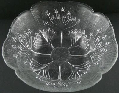 Tazón para servir Dansk Floriform de 10,75 pulgadas diseño de planta de perejil de vaca hecho en Italia Foto 1 de 4