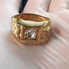 Vtg Mens Ring Espo Esposito "diamonds" 14k Gf Gold Plated Jewelry Band Sz 9.5