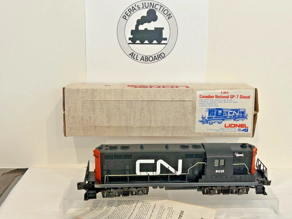 LIONEL6-8031 #2 CANADIAN NATIONAL GP-7 ~ METAL FRAME-HANDRAILS & TRUCKS MIB - Image 1 of 4