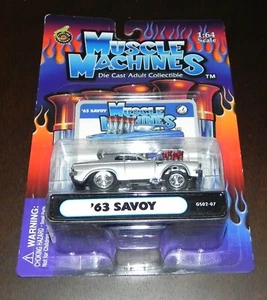 MUSCLE MACHINES '63 PLYMOUTH SAVOY G502-07 NIP - Picture 1 of 3
