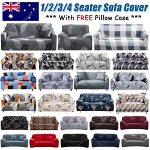 Sofa Covers 1 2 3 4 Seater High Stretch Lounge Slipcover Protector Couch Cover - Picture 1 of 168