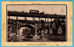 Carta commerciale INGRESSO A EDEN PARK CINCINNATI G.P. Whitney High St Providence R.I. - Foto 1 di 2