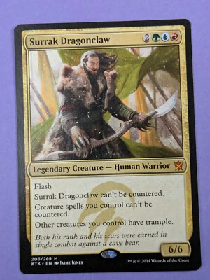 MTG Magic: Khans of Tarkir: Surrak Dragonclaw Mythic #206/269 - NM - Image 1 of 2
