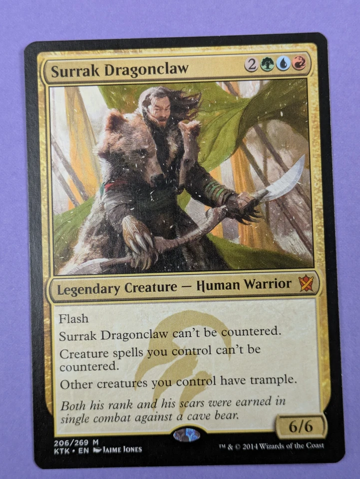 MTG Magic: Khans of Tarkir: Surrak Dragonclaw Mythic #206/269 - NM - Image 1 of 2