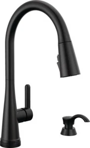 Delta Greydon Touch2O Pull-Down Kitchen Faucet Matte Black-Certified Refurbished - Picture 1 of 5