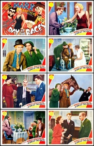 MARX BROTHERS GROUCHO HARPO CHICO A DAY AT THE RACES Set completo 11x14 Stampe 1937 - Foto 1 di 1