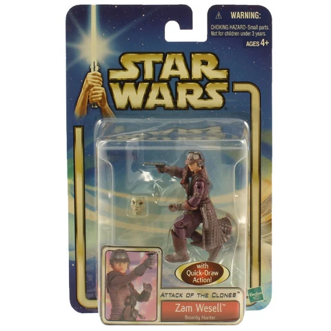 Star Wars Clone Wars (2002) Zam Wesell Action Figure Cover