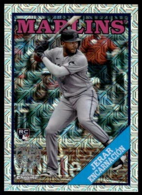 2023 Topps Series 2 1988 Baseball Chrome Silv Jerar Encarnacion Rookie Miami - Image 1 of 2