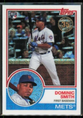 2018 Topps Silver Pack 1983 Design Chrome Series 1 Dominic Smith Rookie #36 - Image 1 of 2