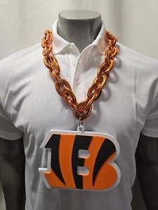 New NFL Cincinnati Bengals Fan Chain Necklace Foam FREE Shipping!! - Picture 1 of 1