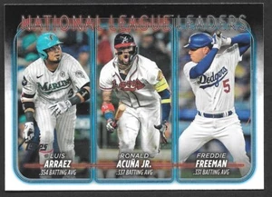 2024 Topps Series 1 ARRAEZ-ACUNA Jr. NL Batting Avg. Leaders #206 - Picture 1 of 1