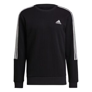adidas AU Men Lifestyle Essentials Fleece Cut 3-Stripes Sweatshirt Black/White