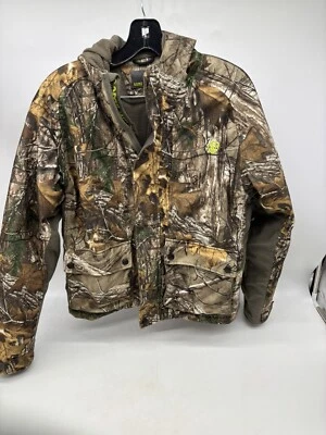 Game Winner Realtree Camo Hooded Hunting Coat Jacket  Boys XL  17-20  Zip Fleece - Image 1 of 4