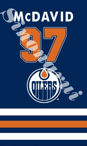 Edmonton Oilers Flag 3x5ft Banner Polyester Ice Hockey Stanley  Cup oilers003 Cover