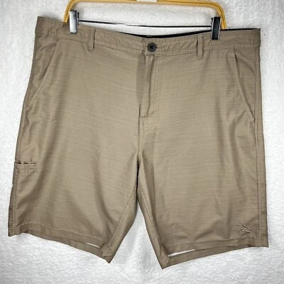 Da Hui 短裤男式 40 棕色混合系列斜纹布口袋弹力平前 — 第 1/4 张图片