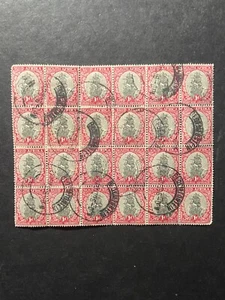 South Africa 1934 1d block SG56cw Used Bloemfontein cancel - Picture 1 of 3
