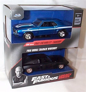 Fast and Furious Chevrolet Camaro & 68 Dodge Charger Widebody 1:32 Jada 34251 BB - Picture 1 of 1