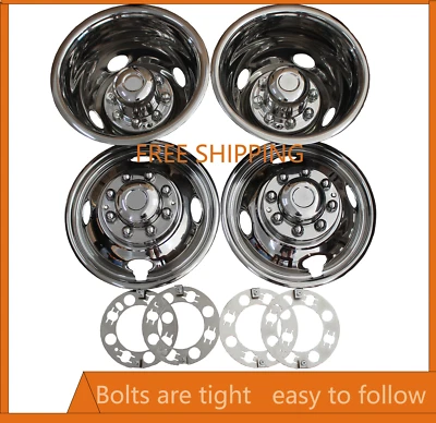 4 nuevas cubiertas de doble llanta simulador de rueda de 16" para Ford E-350 E-450 Super Duty 08-21 Foto 1 de 4