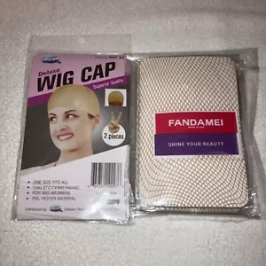 Wig Caps, Beige, 6 Total - Picture 1 of 3