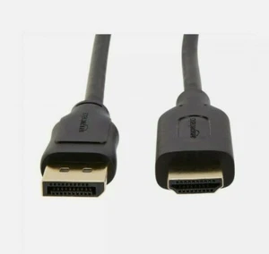 Cable de pantalla unidireccional Amazon Basics de puerto de pantalla a HDMI 4K@30HZ - 3 pies - Imagen 1 de 6