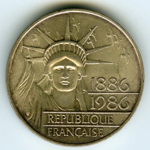 ☆ FRANKREICH • 1986 ☆ 100 FRANCS • FREIHEITSSTATUE ☆ SILBER (0,900) KM# 960 ☆D0081 - Bild 1 von 2