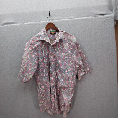 Vintage Tango by Max Raab Mens Multicolor Flower Floral Button up Shirt Size XL - Image 1 of 3