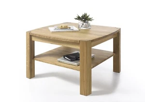 Couchtisch Wohnzimmertisch Asteiche-massiv quadratischtisch geölt 83 cm Kalipsos - Bild 1 von 3