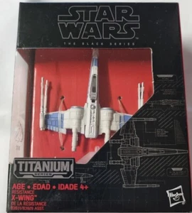 STAR WARS The Black Series Titanium X-Wing Fighter Resistance #02 DISNEY HASBRO - Picture 1 of 2