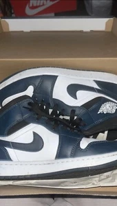 Size UK 8.5 - Jordan 1 Mid Armory Navy 2021 - Picture 1 of 3