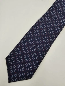 VTG Bert Pulitzer Designer Ties Silk Mens NeckTie Formal Traditional Blue White - Picture 1 of 6