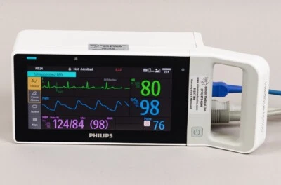 Philips IntelliVue MX100 Monitor 867033 - ECG, NBP, TEMP, PRESS2, Nellcor SPO2 - Image 1 of 4