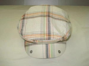 NUEVO ARRECIFE BEIGE MÚLTIPLES RAYAS BOINA SEÑORA SOMBRERO GORRA broches para código de ajuste personalizado A35 - Imagen 1 de 2